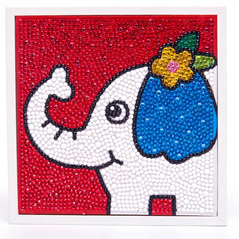 OEM/ODM Factory Wholesale 5D Elephant Children Diamond Painting With All Tools for Kids Gift Canvas Color Box Digital Printing