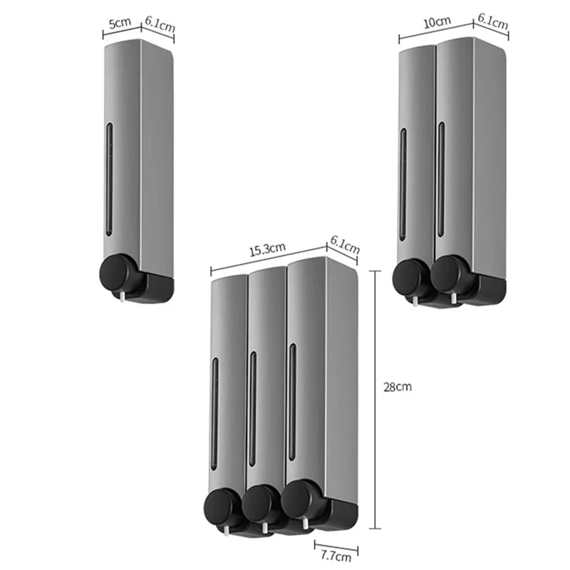 Nail-free Wall-mounted Hotel Bathroom Press Soap Dispenser