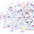 Factory Direct Sale Oblate Color Numbers 0-9 Acrylic Digital Beads for Children Diy and Jewelry Making