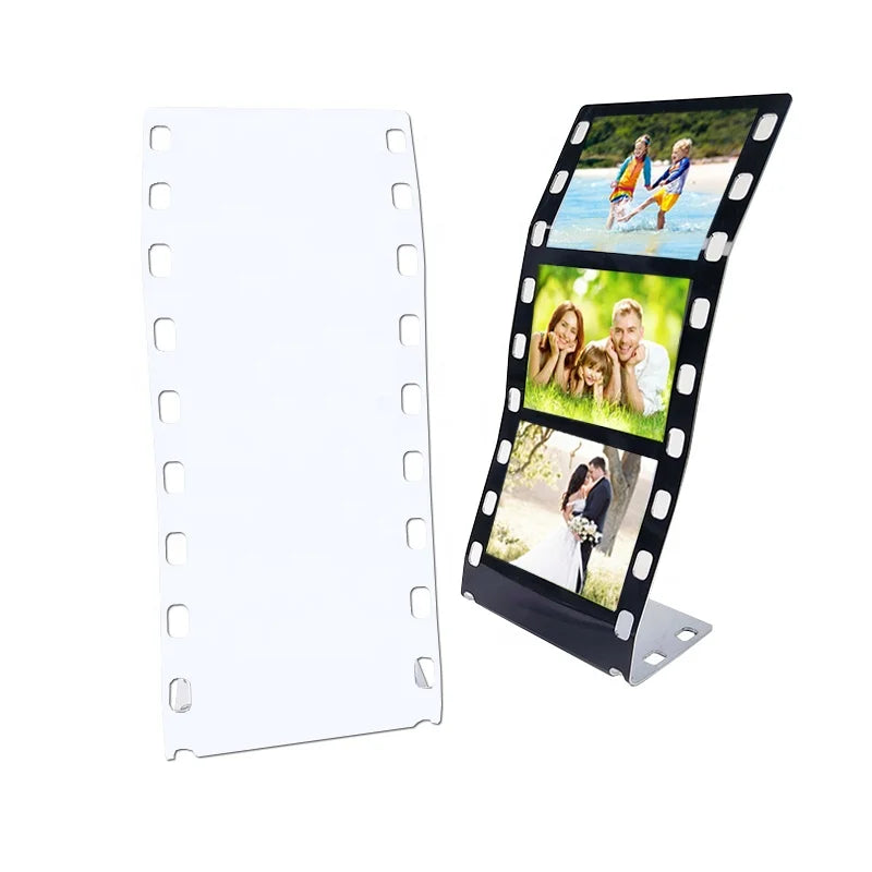 2024 New Customized Logo Memorial Film Style Desktop Picture Plaque Sublimation Aluminium Film Photo Frame