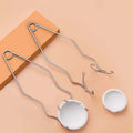 High-Temperature Quartz Ceramic Bowl Dish Holder Stainless Steel Crucible of Regular Size Jewelry Tool Equipment