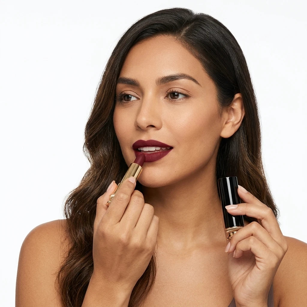 Vegan Cruelty Free Red Matte Lipstick Moisturizing Velvet Matte Lipstick Lip Makeup