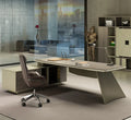 Modern Wooden Panel Executive Office Desk Revolving Feature 2m/2.4m/3m Big Size 3-Year Warranty for Home Workstations School