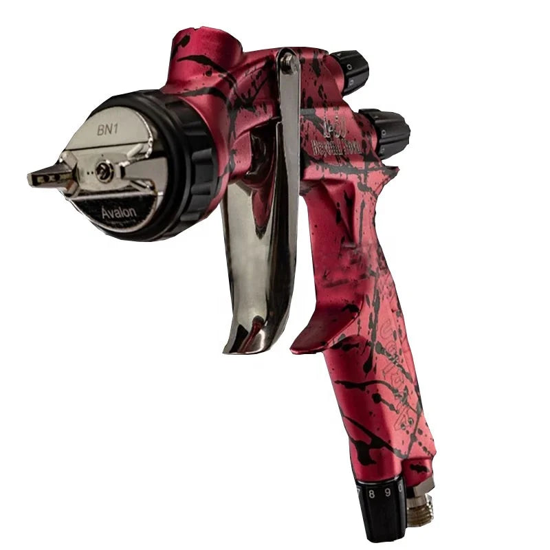 Auto Paint Spray Gun U-Shaped Nozzle Low Pressure High Atomization Gravity Type Pneumatic Upper Pot Customizable OEM Plastic