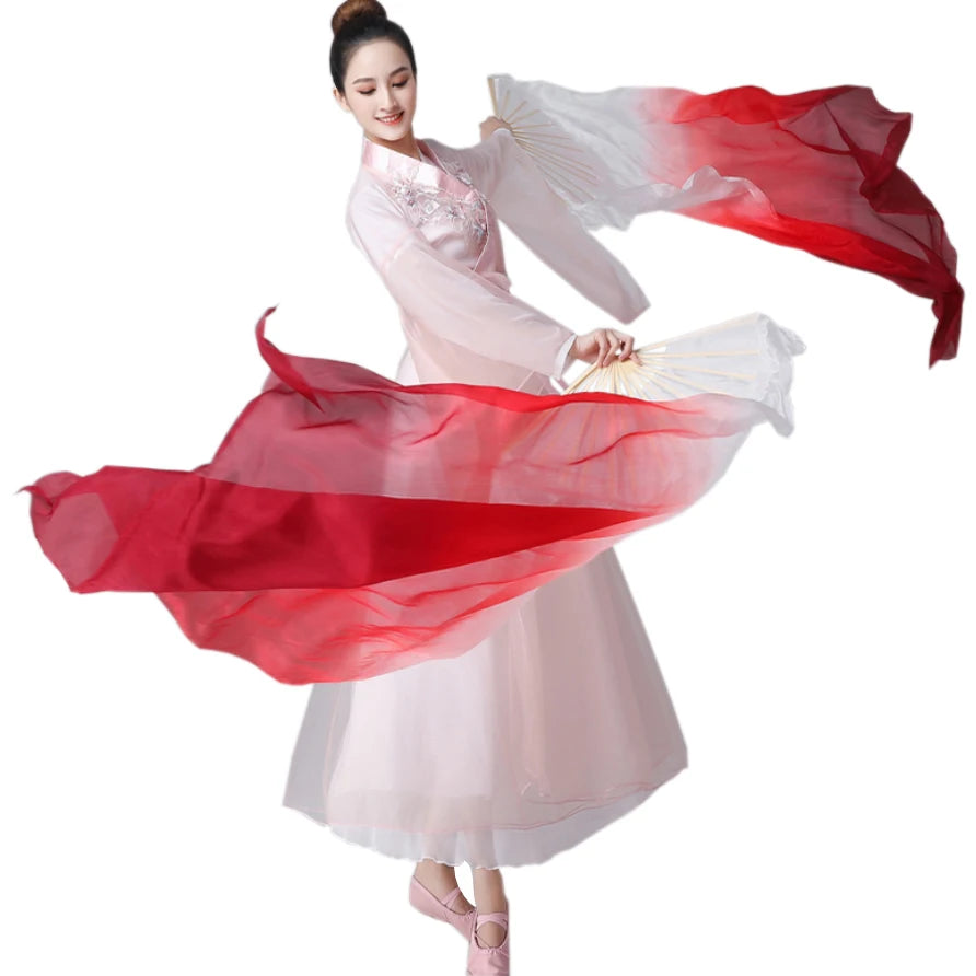 Ultra-Thin Silk Fans for Women's Oriental Belly Dance Performance Gentle Handhold Accessory