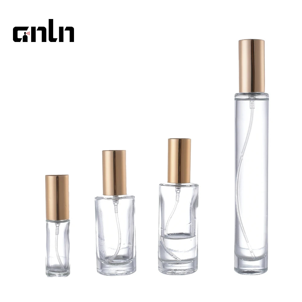 Wholesale 4ml 10ml 15ml 20ml 30ml Empty Round Clear Glass Spray Perfume Bottles Avaiilable for Customized logo