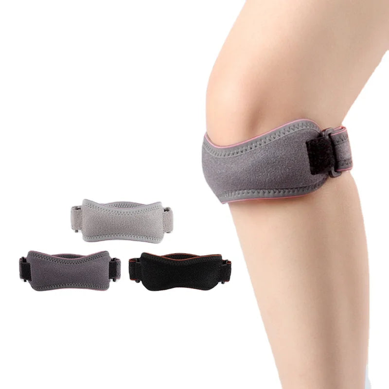 SHIWEI-2182#Thickened Pad Wide Patella Knee Strap Pain Relief Patellar Support Adjustable Brace Band for Basketball
