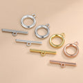 10 Sets Stainless Steel OT Clasps Bracelet Toggle Clasp Connectors for DIY Bracelet Necklace Jewelry Findings Making Supplies