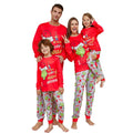 PASUXI 2026 Family Christmas Pajamas Sets Holiday Stay at Home With Letter Printed and Printed Pants Loungewear Sets