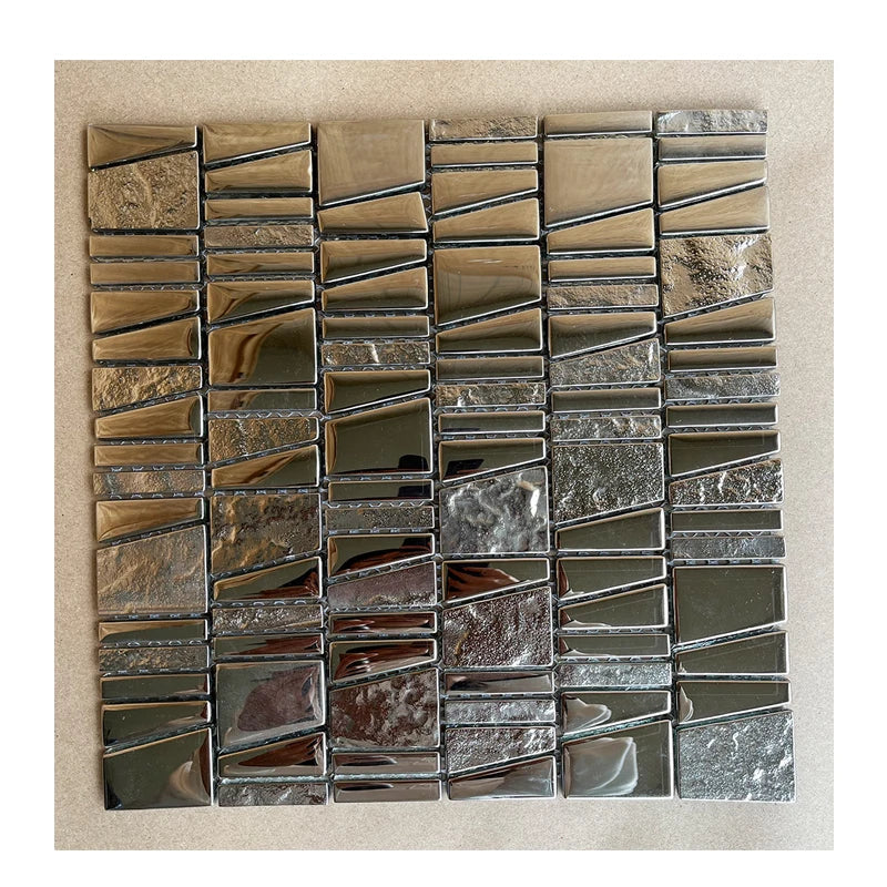 Silver Mirror Glass Mosaic Tile Key Bath Shower Kitchen Backsplash Wall Mosaic Tiles Mosaik Tiles Mosaicos Grey Kitchen Wall Til