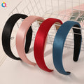 QIYUE 2021 New Fashion Hot Sale Solid Color Fabric Head Bands Work at Home Casual Popular Hairband for Women Lady Girls
