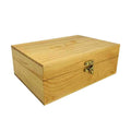 Eco-Friendly Pine Wood Hinged Jewelry Box with Veet Multifunctional Rectangle Gift Box Accessories Candies Sundries Load 10kg