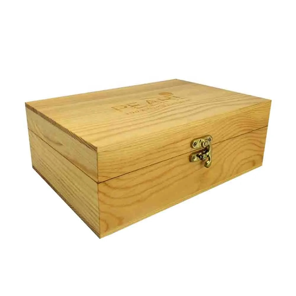 Eco-Friendly Pine Wood Hinged Jewelry Box with Veet Multifunctional Rectangle Gift Box Accessories Candies Sundries Load 10kg