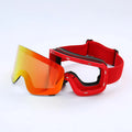 Wholesale Custom Magnetic Snowboard Goggles Snow Sports Anti-fog UV Protection Cylindrical Skiing Glasses Magnetic Ski Goggles