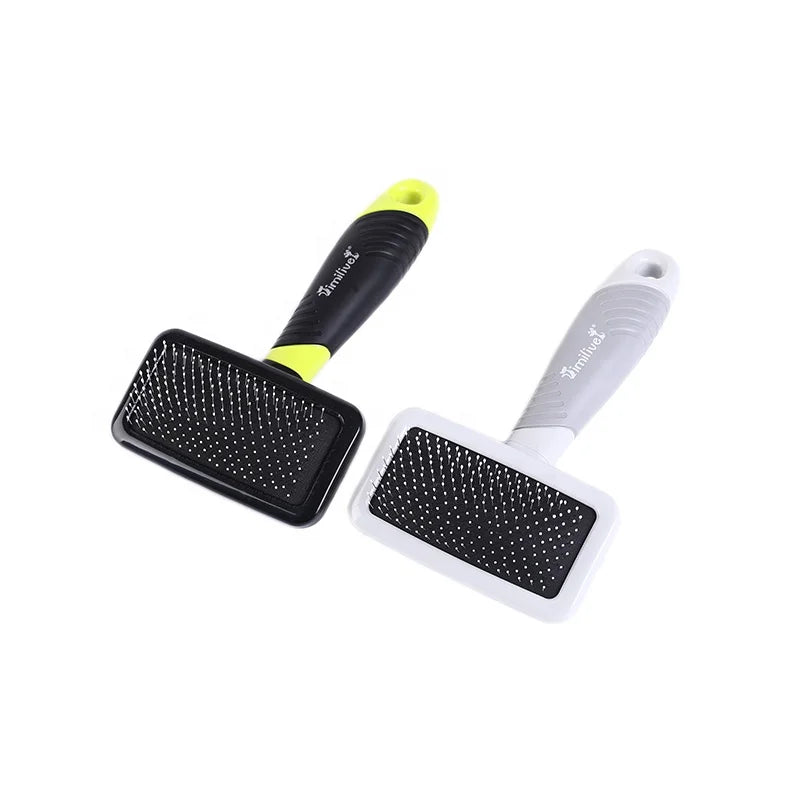 Imilive Professional Eco-Friendly Small Animals Grooming Brush Smooth Coat Massage Slicker Pet Dogs Pet Hair Cleaning Hair