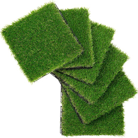 DIY Interlocking Decking Tiles Artificial Turf Grass Deck Tile for Outdoor Decks and Gardens Patios Balcony Floor