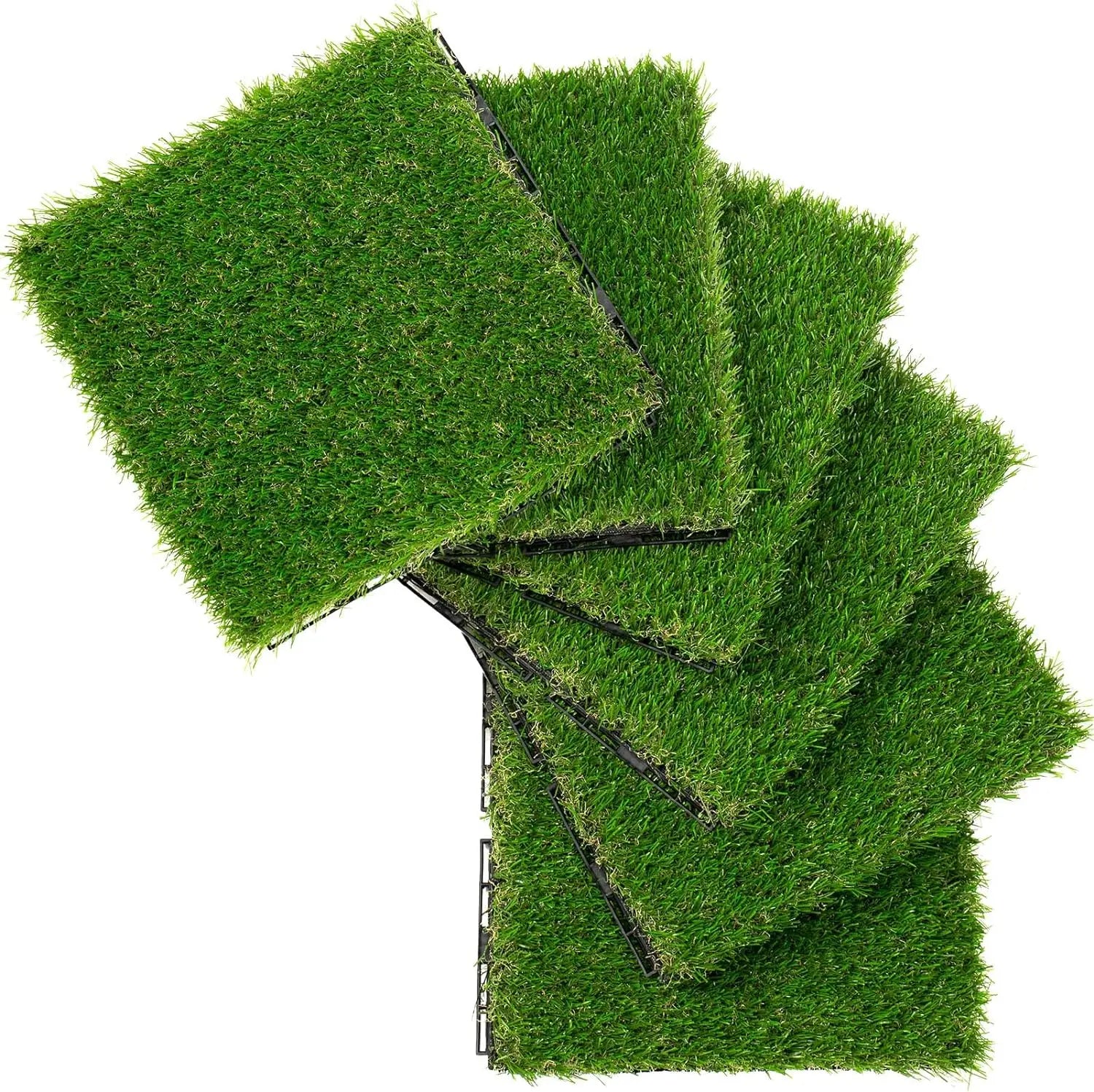 DIY Interlocking Decking Tiles Artificial Turf Grass Deck Tile for Outdoor Decks and Gardens Patios Balcony Floor