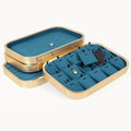 Exquisite Jewelry Display Stackable Storage Holder Ring Earrings Necklace Organizer Plate Velvet+Metal Customizable Size & Shape