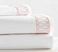 KOSMOS Wholesale King Size Bed Sheets Embroidered Woven Pattern Bedding