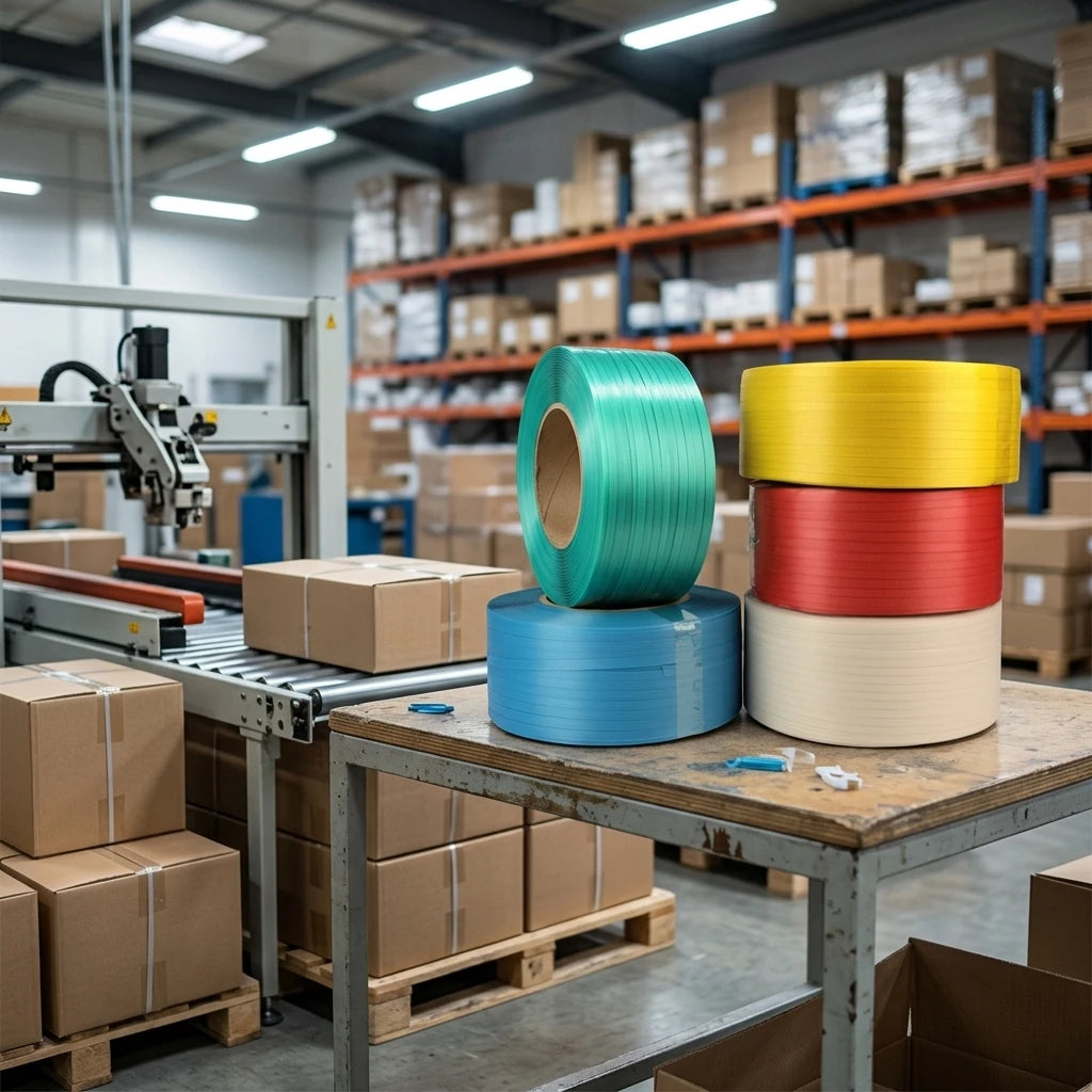 Wande Industrial 19mm Wide Polypropylene (PP) Plastic Band Strapping Tape Model for Machine Packing and Wrapping