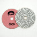 China Factory Flexible 4 Inch Spiral Shape Diamond Polishing Pads for Granite Marble Quartz