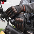 Motocross Cycling Riding Off-road Goat Leather Motorcycle Glove Retro Motorbike Gloves Men Touch Screen Motor Vintage Motocross