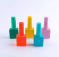15Ml 20Ml 25Ml 30Ml Round Cap Brush Pink Nail Polish Bottle Nail Remover Glue Water Bottle