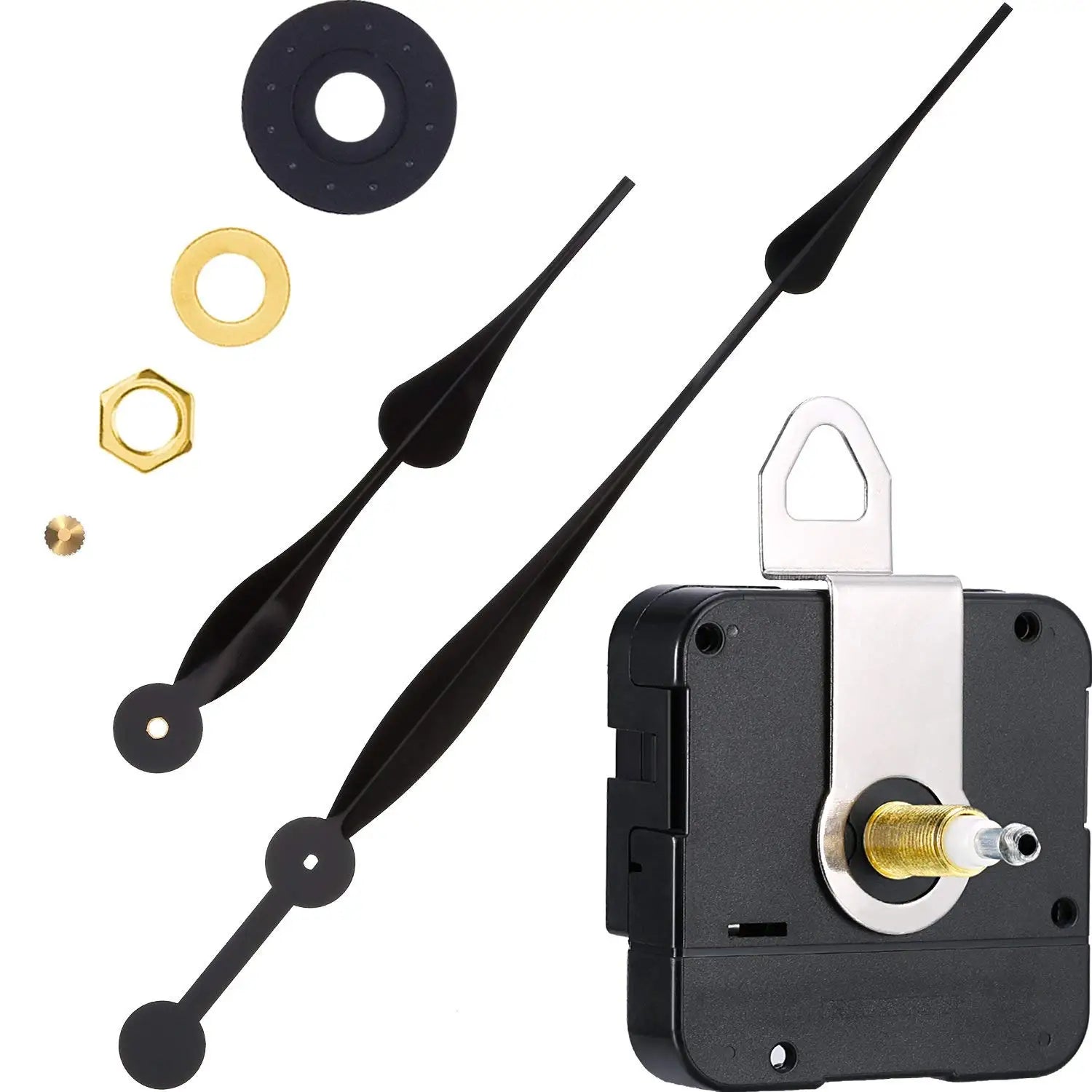 DIY Plastic Clock Kits High Torque Extended I Shaft Battery Operated Clock Machine with Large Arrows Art Deco Design