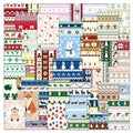 50Pcs Fashion Fair Isle Pattern Graffiti Stickers for Book Bottle Decor Art Cloth Sweater Aesthetic Sticker