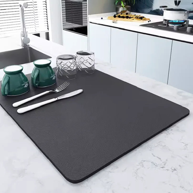 Rubber Kitchen Drain Mat Slip-Resistant Highly Water Absorbent Elastic and Attractive Essential for Modern Kitchen MegaBDM