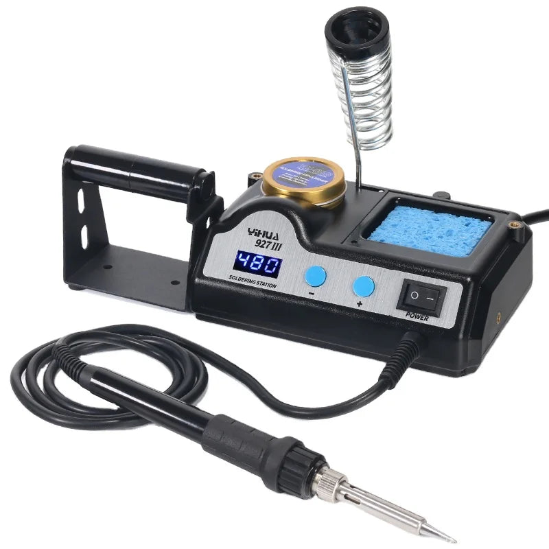 YIHUA 927-III Adjust Temperature Soldering Iron Station Function Welding Repair Tools Solder Roll Holder Iron Soldering Station