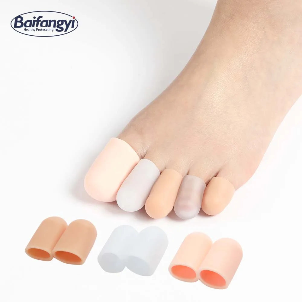 Silicone Gel Toe Covers Finger Toe Corn  Protectors Toe Tube Sleeve