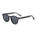 Mazzucchelli Retro Round Sunglasses for Men Transparent/White Frame with Polarized TAC Lenses