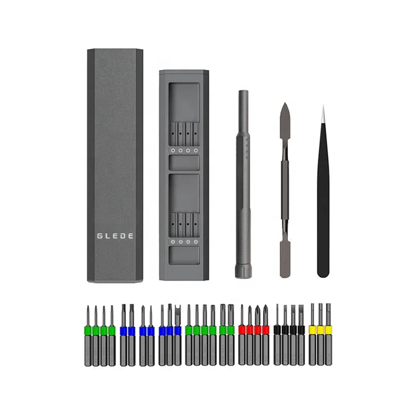 30-in-1 Rechargeable Precision Screwdriver Set Original DIY Phone Repair Kit Steel Handle OEM Customizable Computer Repair Tools