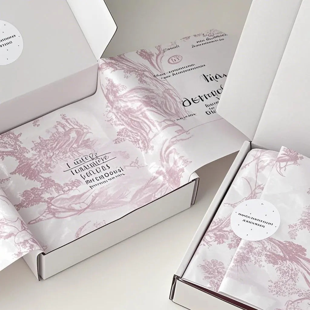 Paisley Tissue Paper with Custom Logo for Exotic Apparel Presentation Eco-Friendly  Artistic