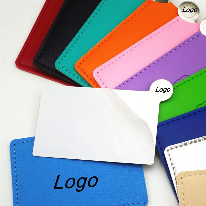 Small Portable Mini Cosmetic Mirror Makeup Pack in a  Leather Pocket Mirror Leather Custom Logo Makeup Mirror
