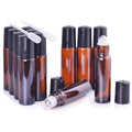 Wholesale Free Sample 10 Ml Empty Eye Clear Brown Oil Roll on Perfume Glass Bottle