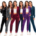 S-2XL 2025 Spring New Comfortable Women Wholesale Casual Sports Leisure Fashion Long Two Piece Set