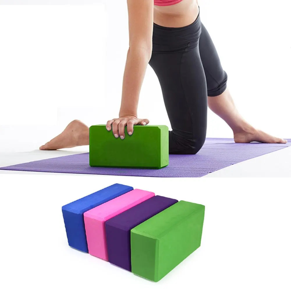 High Density Eva Foam Yoga Block Comfortable Female Fitness Training Brick Hot Sale for Pilates and Yoga Exercise