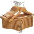 Cheap Hanger Factory Hot Models Clothes Natural Wooden Coat Hangers Custom Laundry Clothes Wood Hangers with logo