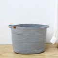 Customized Super Large Circular Cotton Rope Tall Laundry Household Storage Woven Basket for Kids