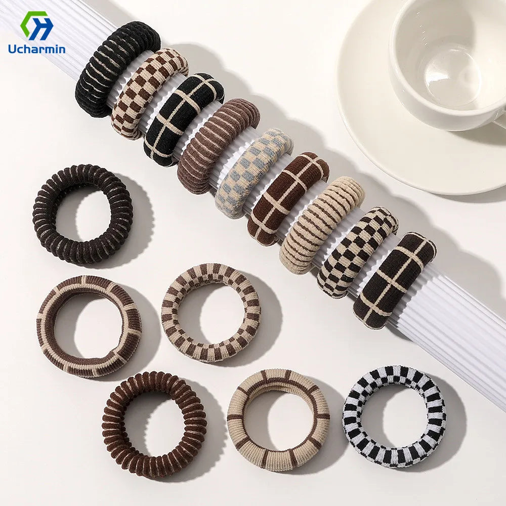 Seamless Fashion Hair Towel Loop High Elastic Hair Rope 15 Colors Hair Ties for Girls
