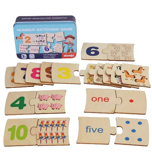 New Design Iron Box Digital Enlightenment Matching Children's Toy Educational Cpc Ce Wooden Early Education Educational Toy