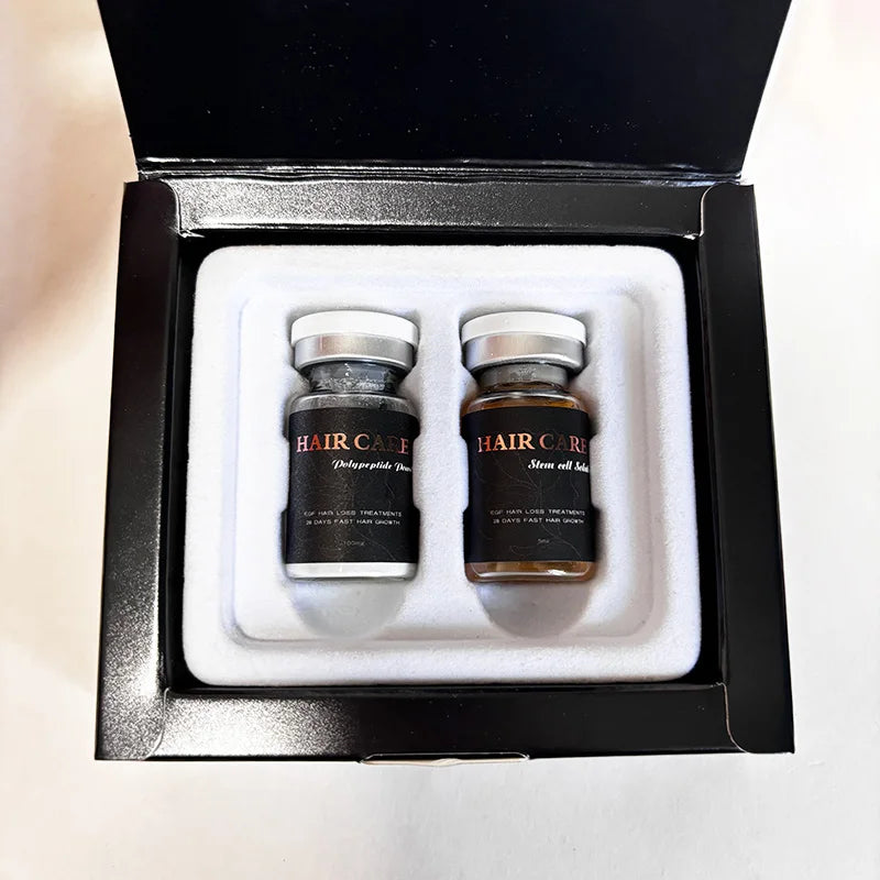 Eledeep Polypeptide Hair Regrowth Lyophilized Powder & Stem Cell EGF Serum Kit for Anti-Hair Loss and Fast Regrowth
