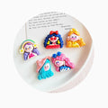 Mini Cute Princess Resin Art Flatback Girl Charms for Children Girls Head Wear Decoration Mobile Phone Cover Embellishment