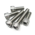 CNC Machined M5 Titanium Gr5 Hex Socket Tapered Head Screw for Racing Motorcycle & Bicycle