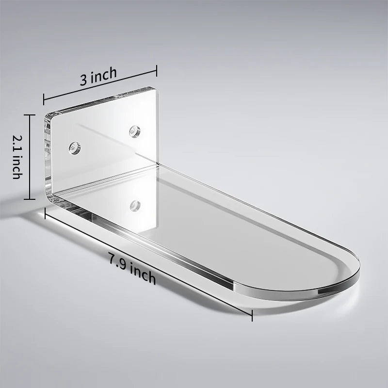 Modern Eco-Friendly Wall Mounted Acrylic Floating Shoe Display Shelves for Collectible Sneakers and Shoe Storage