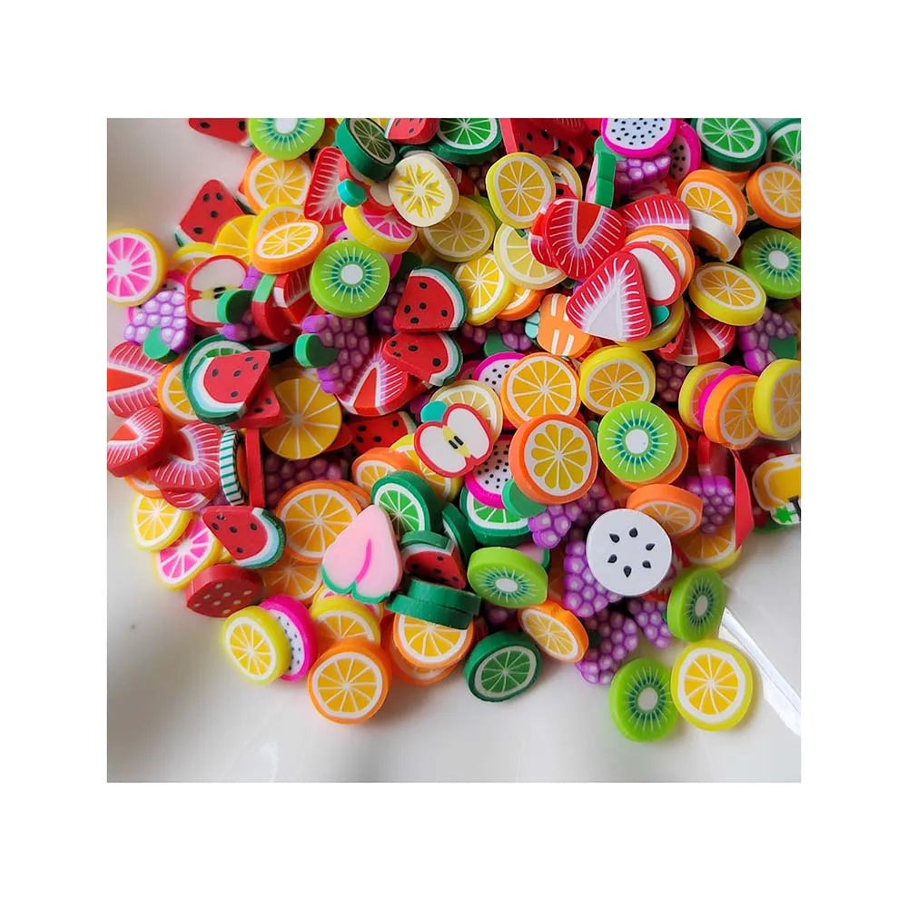 Nice Cute Nail Art Polymer Clay Fruit Shaped Slice Fashion DIY Cute Decor Decals Clay Scrapbook Decoration