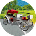 Luxury Four Wheels Sightseeing Electric Royal Horse Carriage for Sale