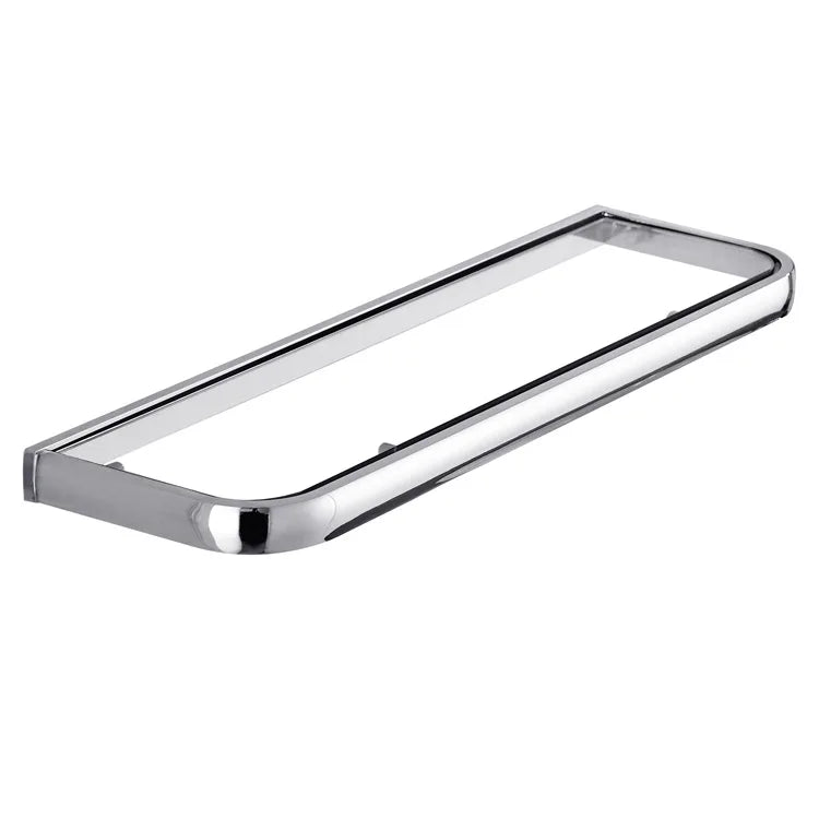 Factory Price Bathroom Glass Shelf Wall Mounted Shower Storage Shelf for Home Apartment Use